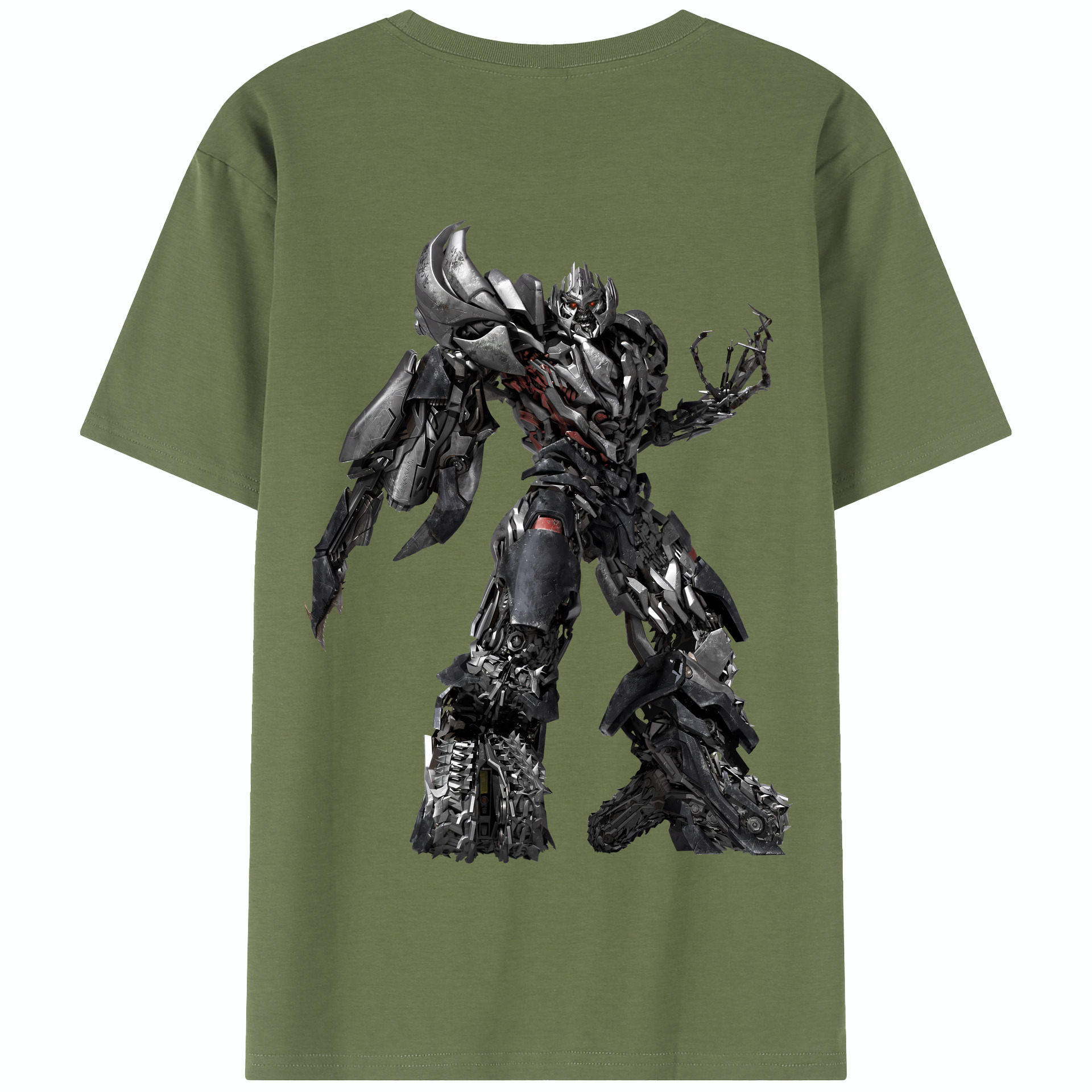（画像用） Transformers トランスフォーマー 綿100％半袖Tシャツ（背面プリント）